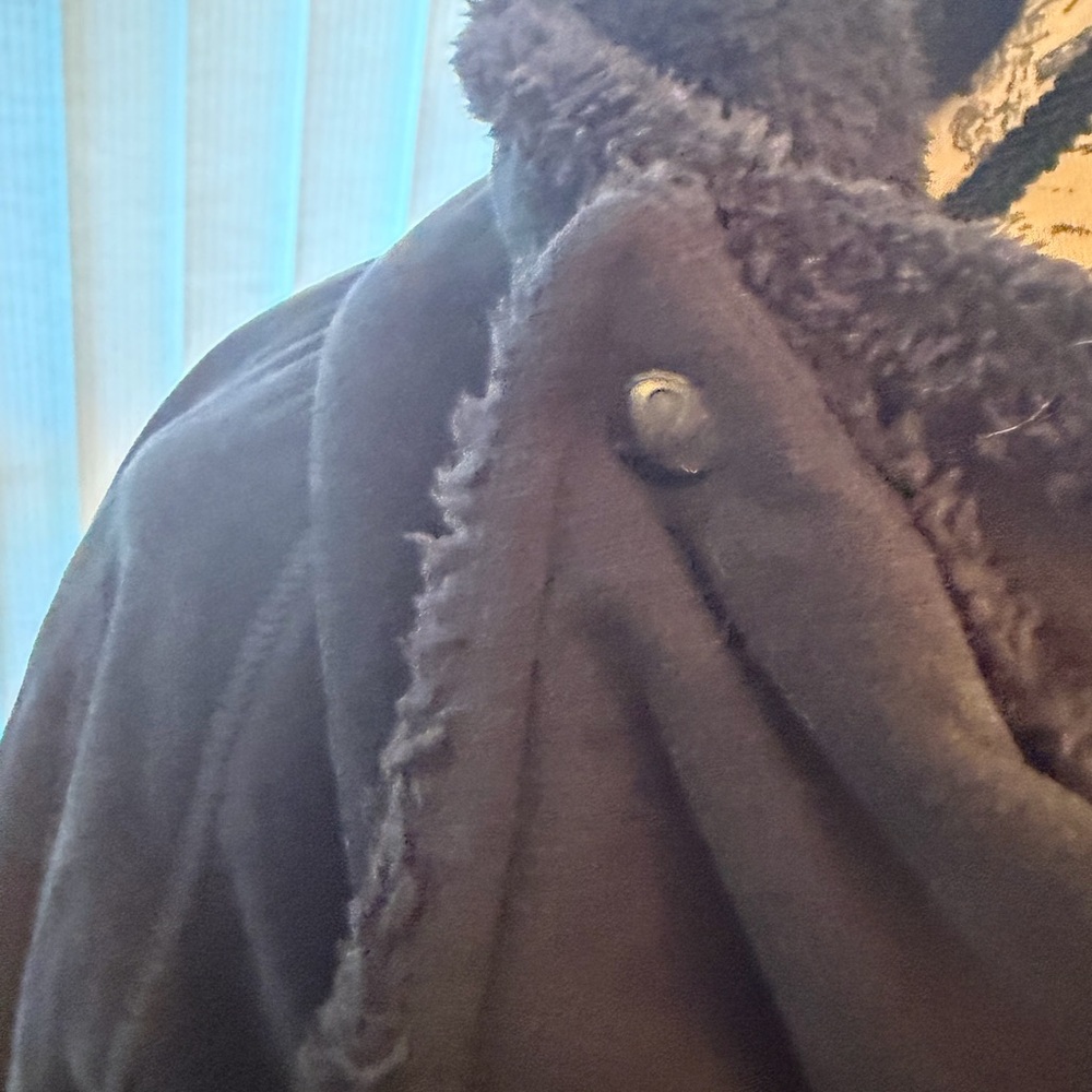 lululemon athletica Black Sherpa Cowl Neck Coat - Picture 9 of 15